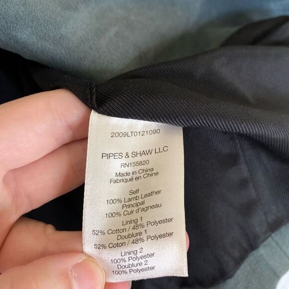 VERONICA BEARD Long and Lean Lamb Leather Blazer Jacket Size 10 Blue Suede - Picture 11 of 13